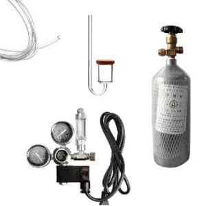 Home CO2 Cylinder 2 Ltr Kit with Dual Gauge